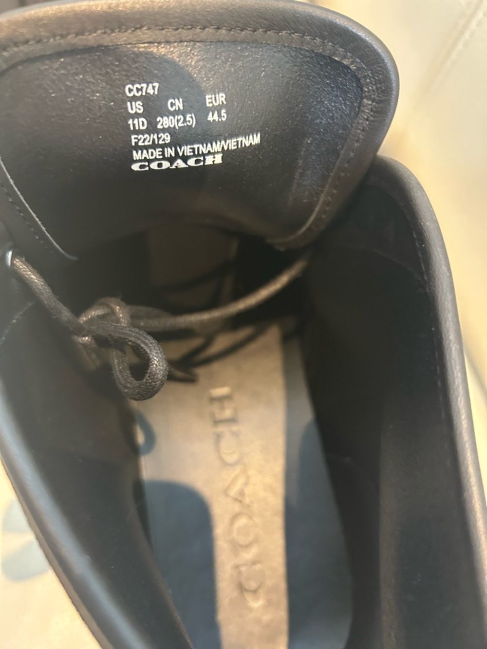 Coach Men’s Black Suede and Leather Trim Boots - Never Worn! - Picture 9 of 10